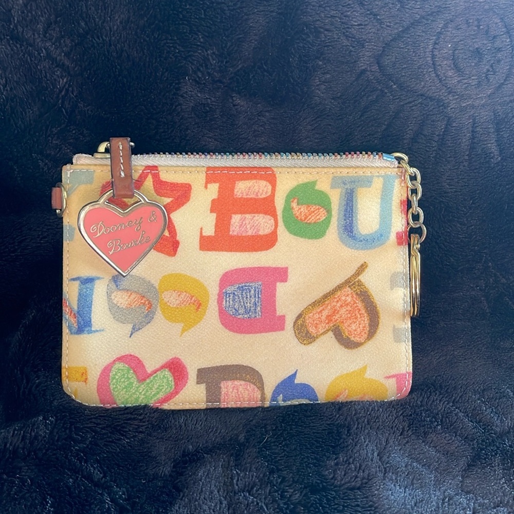 Vintage Dooney & Bourke Card/Coin/Key chain small